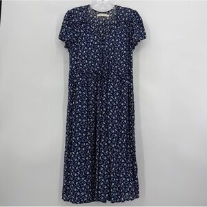 Christy Dawn The Simple Dawn Navy Floral Dress Size Petite M